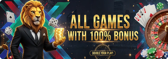 ALL GAMES WITH 100% BONUS